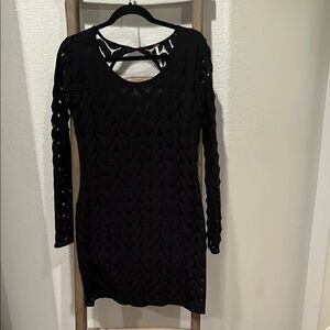 Free People Black Long Sleeve Dress